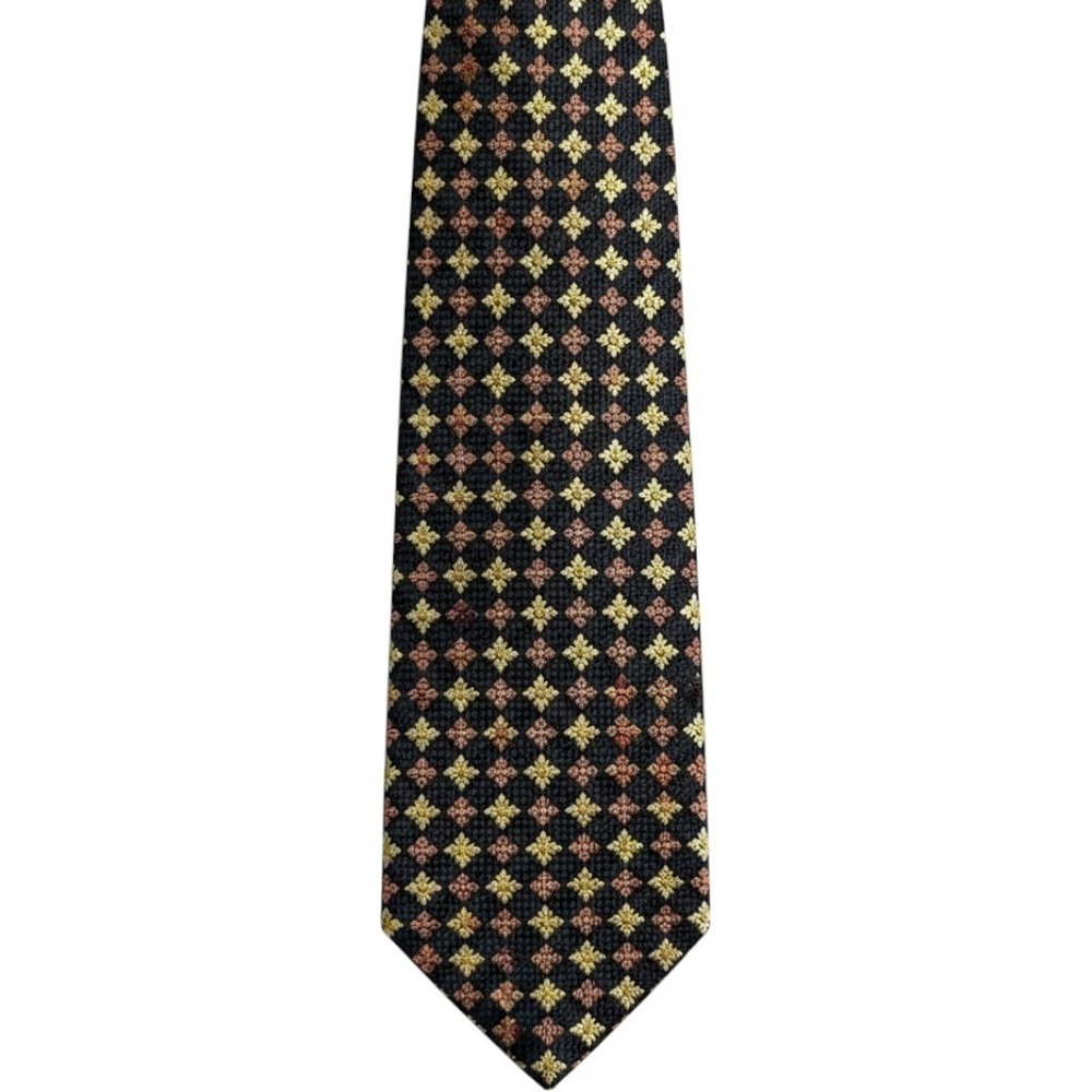 Robert Talbott Best of Class Thick Woven Medallion Geometric Silk‎ Neck Tie